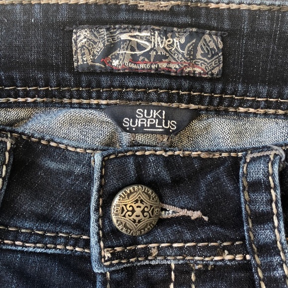 Silver Jeans Blue Suki Surplus Curvy Fit Bootcut Jeans Size 27 - Picture 6 of 14